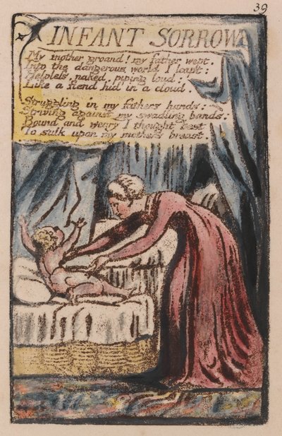 Songs of Innocence and of Experience, Plate 39, Infant Sorrow (Bentley 48) by William Blake